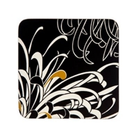 Debenhams  Denby - Pack of 4 black and cream Monsoon Chrysanthemum co