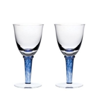 Debenhams  Denby - Set of 2 Imperial Blue red wine glasses