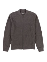 Debenhams  Burton - Charcoal marl jersey bomber jacket