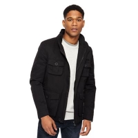 Debenhams  The Collection - Big and tall black four pocket jacket
