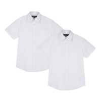 Debenhams  Debenhams - Pack of two boys white short sleeved school shi