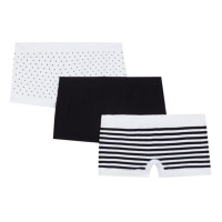 Debenhams  Debenhams - Pack of three girls white striped shorts