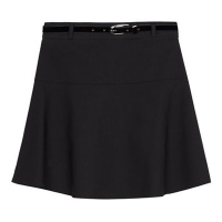 Debenhams  Debenhams - Senior girls black grey belted school skirt