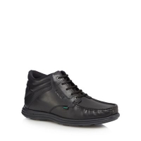 Debenhams  Kickers - Black leather Reasan lace up boots