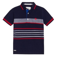 Debenhams  J by Jasper Conran - Boys navy stripe polo shirt