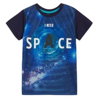 Debenhams  bluezoo - Boys navy I need space print t-shirt