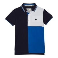 Debenhams  J by Jasper Conran - Boys navy colour block polo shirt
