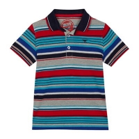 Debenhams  bluezoo - Boys multi-coloured striped polo shirt