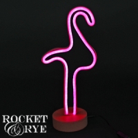 HomeBargains  Rocket & Rye LED Neon Effect Light (Flamingo)