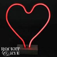 HomeBargains  Rocket & Rye LED Neon Effect Light (Heart)
