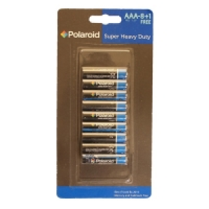 Polaroid Pack of 9 AAA Batteries £1.49