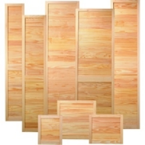 Wickes Internal Louvre Door Pine 1829x305mm &pound;36.99