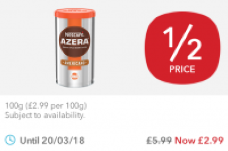 Nescafe Azera £2.99