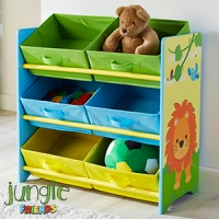 HomeBargains  Jungle Friends: Wooden Toy Organiser