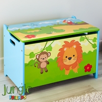 HomeBargains  Jungle Friends: Wooden Toy Box
