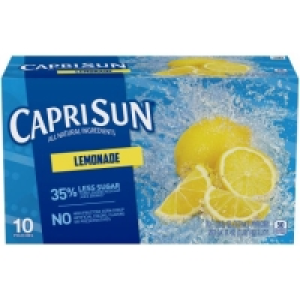 Capri Sun Juice Pouches, Lemonade, 6 fl oz x 10 Count, 60 fl &pound;2.38