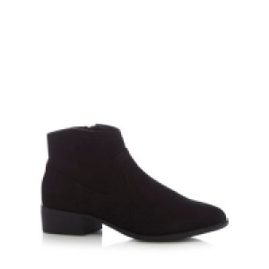 Mantaray - Black suedette Maggie ankle boots £20.00