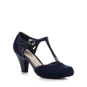Good for the Sole - Navy patent Glad high heel wide fit T-ba £28.00