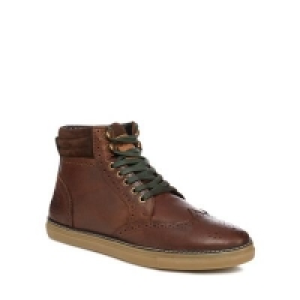 Original Penguin - Brown leather Huntsman brogue boots £72.00